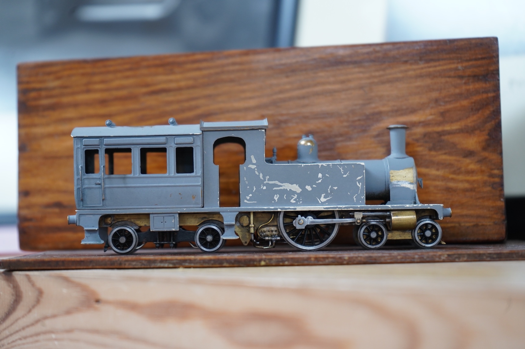 Four EM gauge Southern Railway kit and scratch built locomotives, built and adapted by John Worsley; a Bullied Battle of Britain class, Tangmere 21C167, a class A1X terrier, 2647, a Q class, 546, and an partially painted